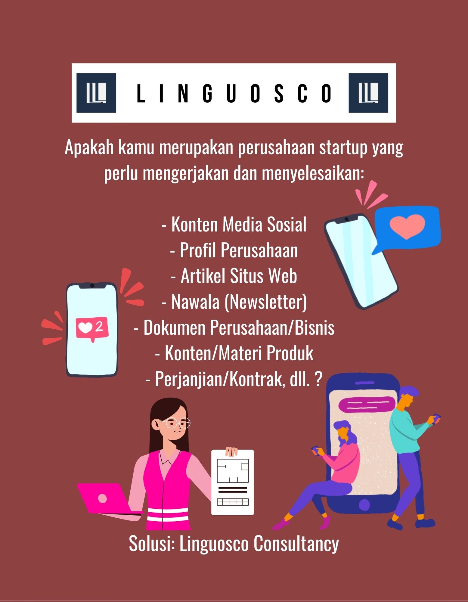 Layanan Penerjemahan Linguosco untuk Perusahaan Startup