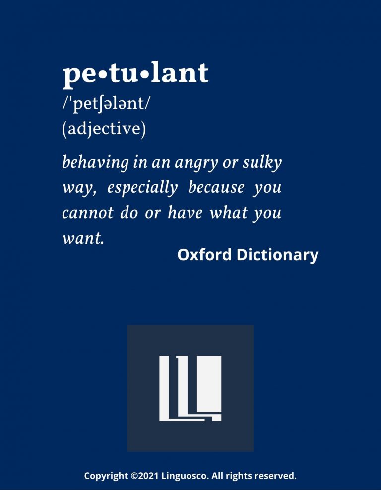 Consultancy Word of the Week Petulant
